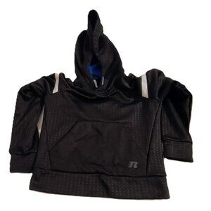 EUC: Boys' Russell Size 4/5 Black Athletic Pullover Hoodie